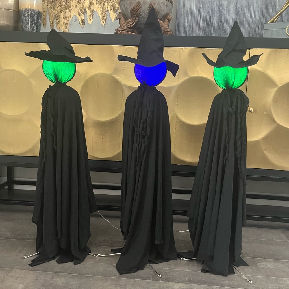 Halloween Witches Decoration with Glowing Lights